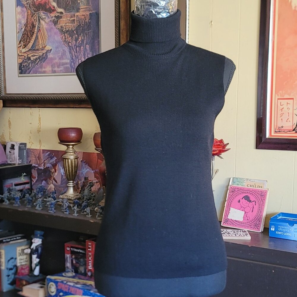 Donna Karan sleeveless turtleneck